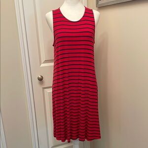 Old Navy Red and Black Sleeveless Sundress